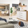 AKORD CLP Modern Komód Sonoma Tölgy Fehér 160cm
