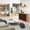 AKORD CLP 6-Fiókos Komód Sonoma Tölgy/Wenge Laminált