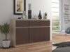 AKORD CLP Sonoma-Wenge Komód 3 Ajtós 3 Fiókos Laminált