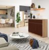 AKORD CLP Sonoma-Wenge Komód 3 Ajtós 3 Fiókos Laminált