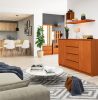 AKORD CLP K160 Komód Laminált Éger 4 Fiókos