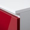 AKORD CLP K120 Komód 10 Fiókos Magasfényű Piros MDF
