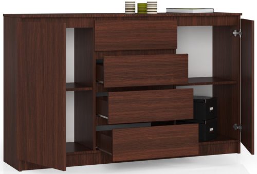 AKORD CLP K160 Komód Wenge Laminált 4 Fiókos