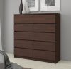 AKORD CLP K120 Wenge Komód 10 Fiókos