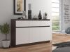 AKORD CLP Wenge-Fehér Modern Komód 3 Ajtós 3 Fiókos