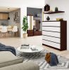 AKORD CLP K120 Komód Laminált Wenge-Fehér 10 Fiókos
