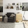 AKORD CLP Komód 3 Fiókos Laminált Fehér-Sonoma