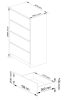 AKORD CLP Craft Tölgy Komód 4 Fiókos 60cm