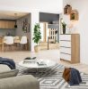 AKORD K60 Sonoma Komód 4 Fiókos Laminált Fehér