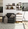 AKORD CLP Komód 3 Fiókos Laminált Wenge-Fehér