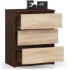 AKORD CLP Komód 3 Fiókos Laminált Wenge-Sonoma Tölgy