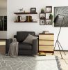 AKORD CLP Komód 3 Fiókos Laminált Wenge-Sonoma Tölgy