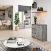 AKORD Jerry Kompakt Komód Laminált Beton Szürke