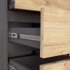 AKORD CLP K80 Komód Laminált Grafit-Artisan Tölgy