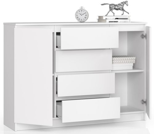 AKORD CLP K140 Komód Laminált Fehér Matt