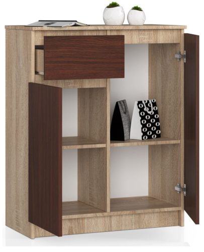 AKORD CLP K80 Komód Sonoma Tölgy Wenge Laminált