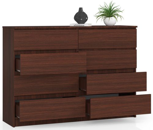 AKORD CLP K140 Komód 8 Fiókos Wenge Laminált