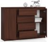 AKORD CLP K140 Komód Laminált Wenge 4 Fiókos