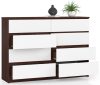 AKORD CLP K140 Komód Wenge-Fehér 8 Fiókos Laminált