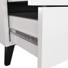 AKORD Mobi K-05 Modern Fiókos Komód Laminált Fehér-Fekete