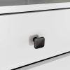 AKORD Mobi K-05 Modern Fiókos Komód Laminált Fehér-Fekete