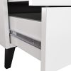 AKORD Mobi K-06 Modern Fiókos Komód Laminált Fehér-Fekete