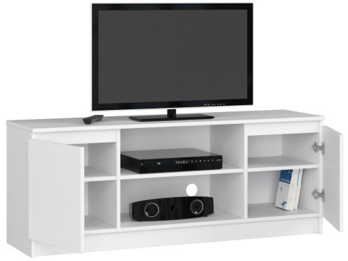 AKORD K140 Modern TV Szekrény Laminált Fehér