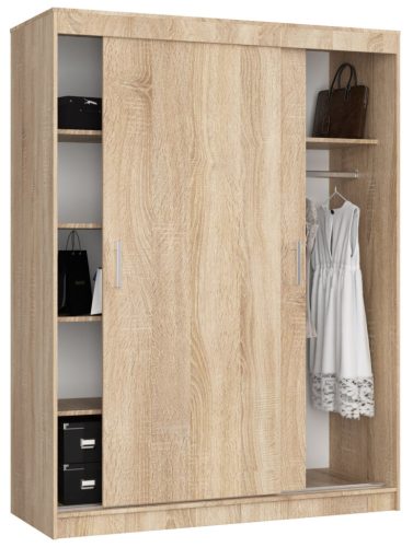 AKORD CLP MONO Tolóajtós szekrény sonoma tölgy 150 cm