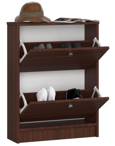 AKORD Klasszikus Billenő Cipősszekrény Laminált Wenge 60cm
