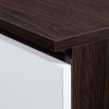 AKORD Klasszikus Billenő Cipősszekrény Laminált Wenge-Fehér 60