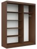 AKORD CLP MONO Tolóajtós Szekrény Wenge-Fehér 150cm
