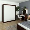 AKORD CLP MONO Tolóajtós Szekrény Wenge-Fehér 150cm