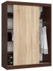 AKORD CLP MONO Tolóajtós szekrény wenge/sonoma tölgy 150 cm