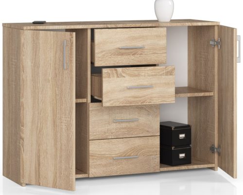 AKORD K45 Sonoma Tölgy Komód ABS Élzárással