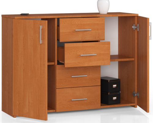 AKORD K45 Klasszikus Égerfa Komód Laminált Lappal