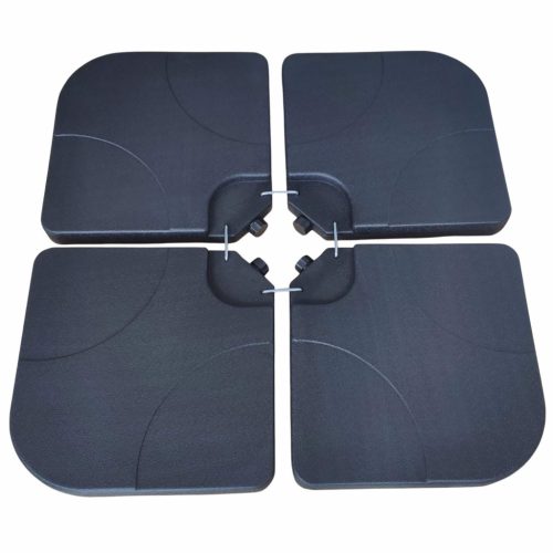 AKORD UB50X50 HDPE Napernyőtalp Fekete
