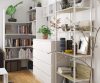 AKORD Loft 700 Fém Polcos Állvány Fehér/Artisan Tölgy