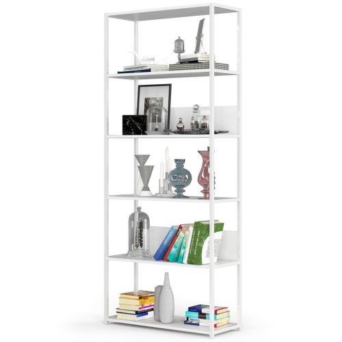AKORD Loft 800 Fehér Fém Polcos Állvány