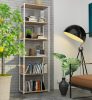 AKORD Loft 600 Fehér/Sonoma Tölgy Fém Polcos Állvány
