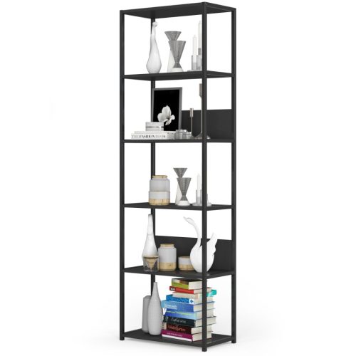 AKORD Loft 600 Fém Polcos Állvány Fekete