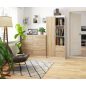 AKORD CLP R11 Irodai Könyvespolc Fehér-Sonoma Tölgy 80 cm Laminált