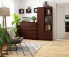 AKORD CLP R11 Irodai Könyvespolc Wenge Laminált 2 Fiókos