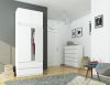 AKORD CLP Szekrény Rátét 90 cm Fehér Laminált