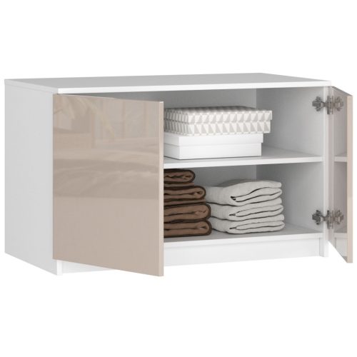 AKORD CLP Szekrényfelső Cappuccino Magasfényű 90cm