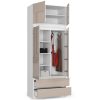 AKORD CLP Szekrényfelső Cappuccino Magasfényű 90cm