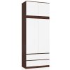 AKORD CLP Szekrényfelső Laminált Wenge-Fehér 90cm