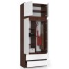AKORD CLP Szekrényfelső Laminált Wenge-Fehér 90cm