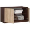 AKORD CLP Szekrény Rátét Wenge-Sonoma Tölgy 90 cm Laminált
