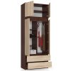 AKORD CLP Szekrény Rátét Wenge-Sonoma Tölgy 90 cm Laminált