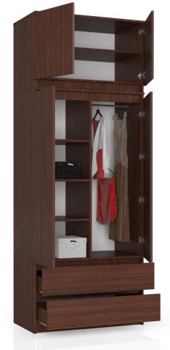 AKORD CLP Rátétes Szekrény Laminált Wenge 90